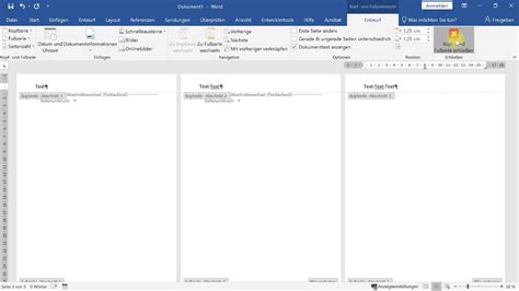 Kopfzeile und Fußzeile für jede Seite anders Word Tutorial YouTube