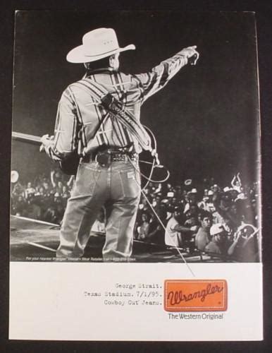 Wrangler Jeans George Strait 1990 S R Vintageads