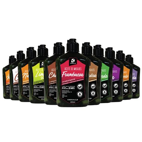 Pack 10 Aceites De Masajes Kinegun Cl