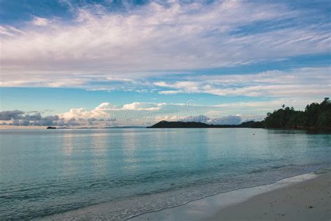 Sunrise Over the Sea in Raja Ampat Archipelago Stock Photo - Image of adventure, cloud: 173320742