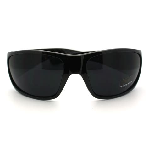 Mens Gangster Style Locs Sunglasses Oversized Dark Black New Design