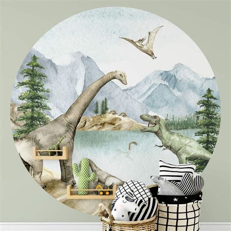 Behangcirkel Kikki Belle Dino World Wall Art Nl