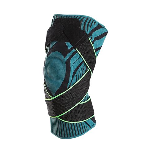 Knee Compression Sleeve for Knee Pain, Adjustable Knee Brace with Side