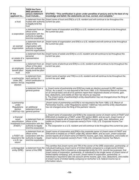 Form 8802 Application For United States Residency Certification