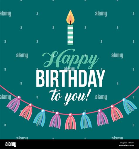 Happy Birthday Card Stock Vector Image And Art Alamy