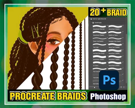 Procreate Braids Deluxe Photoshop Studio Paint Braids Twists