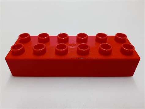 Lego Duplo Klocek Czerwony 2x6 12990279289 Oficjalne Archiwum Allegro