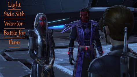 Swtor Light Female Sith Warrior Battle For Ilum Youtube