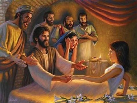 Bible Art Jesus Raises A Girl Google Search Luke Bible Pictures