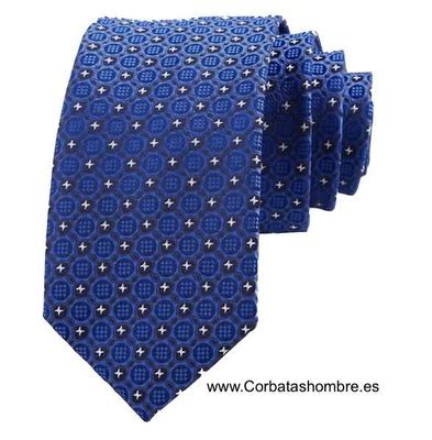 Corbata Estrecha Azul Y Gris De C Rculos Estrellas