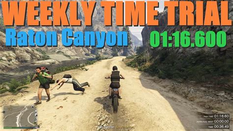 GTA Online Weekly Time Trial Raton Canyon 01 16 600 Manchez YouTube