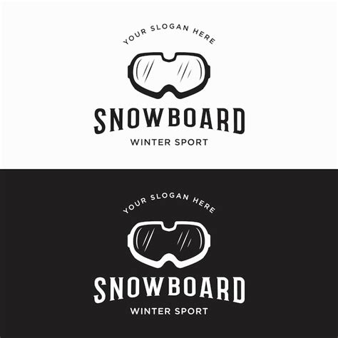 Premium Vector Retro Ski Sport Logo Element On Vintage Winter Season