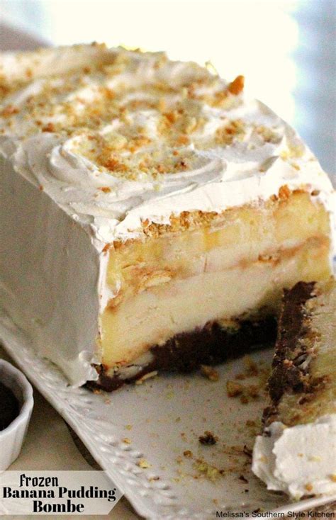 Frozen Banana Pudding Bombe