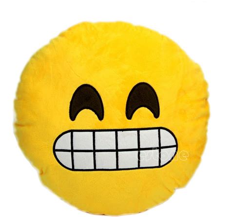 Soft Emoji Smiley Emoticon Yellow Round Cushion Pillow Stuffed Plush Toy Doll Giggle Amazon