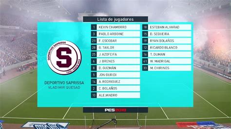 Pro Evolution Soccer Modo Carrera Liga Tica Recibimiento Saprissa