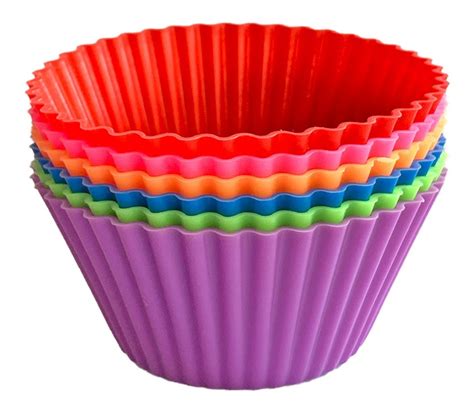 Forma De Silicone Para Cupcake 12 Unidades Colorido MercadoLivre