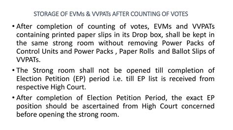 Statutory Reports Reports On Counting Of Votes And Declaration Of Results And Post Counting