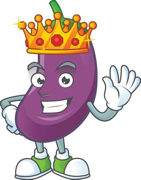 Eggplant Cartoon Character Style Vector Art At Vecteezy