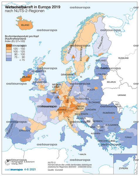 Zeitschrift Osteuropa Wirtschaftskraft In Europa Nach Nuts