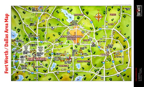 Map Of Fort Worth Texas And Surrounding Areas Business Ideas