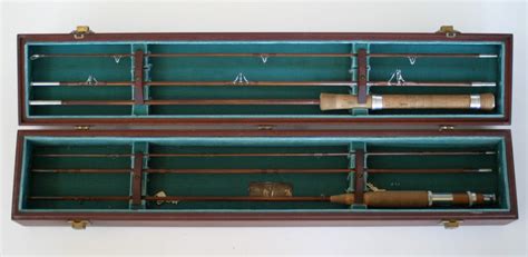 Orvis Bamboo Fly And Spin Rod Set In Teak Case Lava Creek Trading