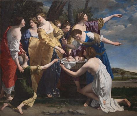 Orazio Gentileschi The Finding Of Moses Early S Courtesy Of The