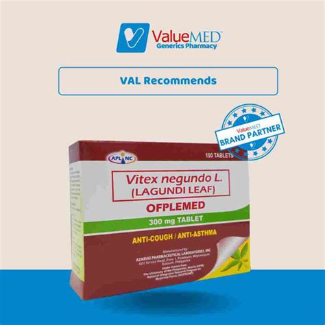 Lagundi 300mg TABLET 100's (OFPLEMED) | ValueMed Generics