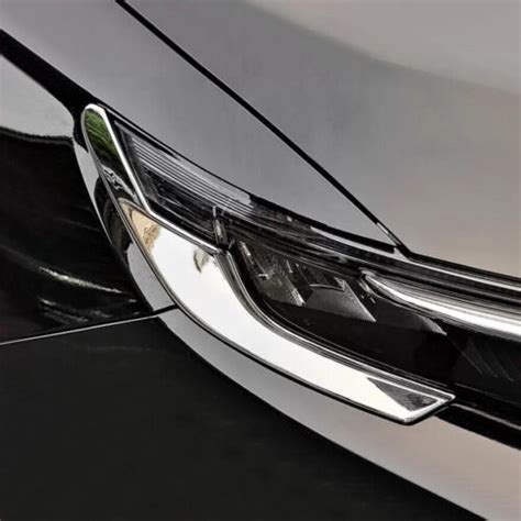 For 2023 Honda Cr V Crv Abs Chrome Car Front Headlight Eyebrow Cover Trim Strips Ebay