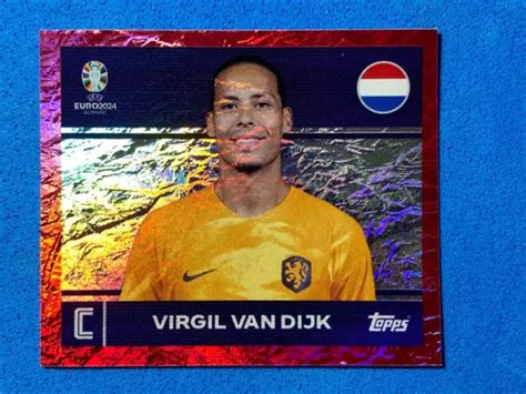 TOPPS EURO 2024 Swiss Edition Red Border NED2 Virgil Van Dijk