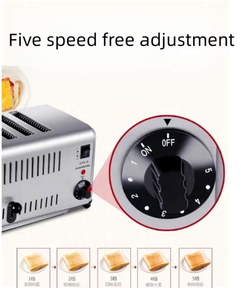 Electric 4 Piece 6 Piece Breakfast Machine Toaster Driver China Hot Sale New Design 4 Slice