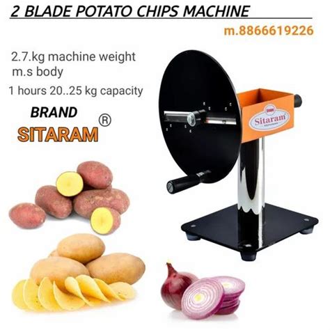 Manual Material Mild Steel Potato Chips Slicer Machine At Rs 1250 In