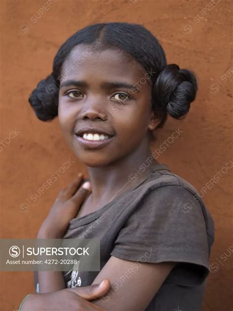 A Pretty Malagasy Girl At Her Home Near Ambalavao Madagascar Superstock