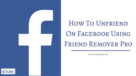 How To Unfriend On Facebook Using Friend Remover Pro Youtube