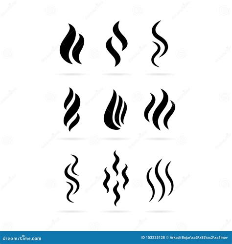 Icono Caliente Del Vector Del Humo Ilustraci N Del Vector Ilustraci N