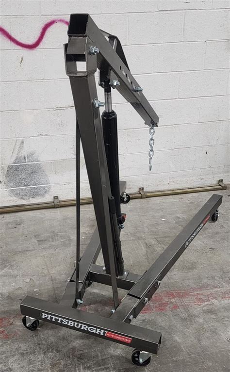 Pittsburgh Automotive 1 Ton Capacity Foldable Shop Crane 69512 Ebay