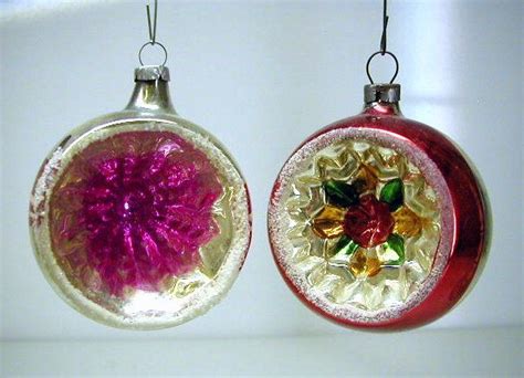 D Anciennes Boules De Noel Vintage Christmas Glass Ornaments