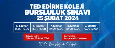 Ted Edirne Koleji Giri Bursluluk S Nav Hakk Nda Ted Edirne Koleji