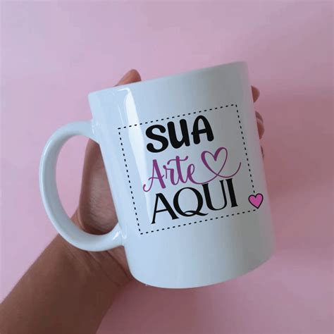 Caneca Cl Ssica Sua Arte Aqui Voar Personalizados