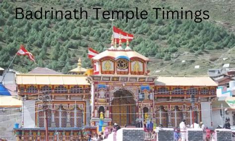 Badrinath temple timing - Pooja Time & Rates Per Person