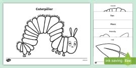 The Very Hungry Caterpillar Template Cut Out Parents