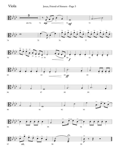 Jesus Friend Of Sinners Choral Anthem Satb Viola Sheet Music Pdf Lifeway Choral Arr