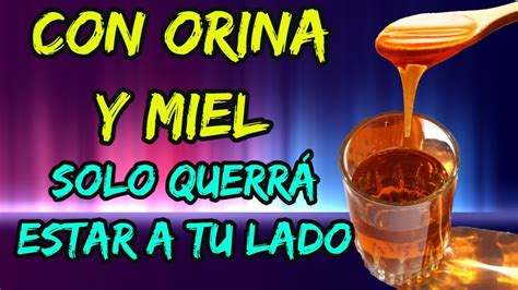 Solo Con Orina Y Miel Querr Estar A Tu Lado Hechizo Ritual Con Orina