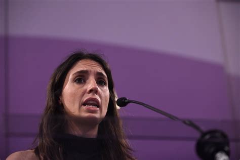 Irene Montero apoya a la víctima del vídeo sexual difundido por los