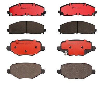 Brembo Front And Rear Ceramic Brake Pad Set Kit For Chrysler Dodge Ram