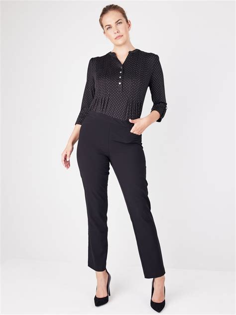 Roz Ali Secret Agent Pants With L Pockets Petite Black P Roz