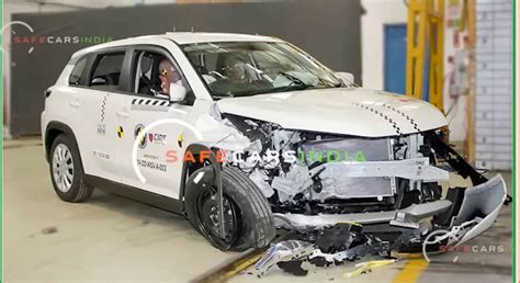 Maruti Grand Vitara Crash Test Photos Leak Bharat NCAP 5 Star Rating