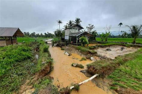 Banjir Menerjang Padangsidimpuan Ratusan Rumah Terendam Dan Jembatan