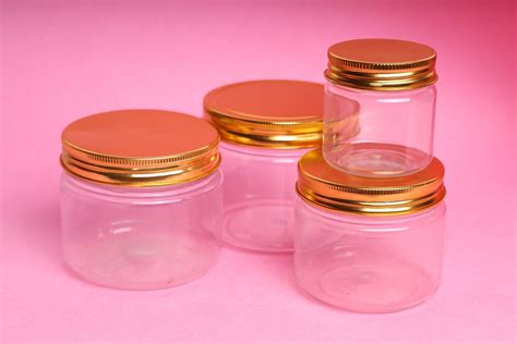 Qubeplast Transparent Pet Jars For Personal Care Food Dry Fruits