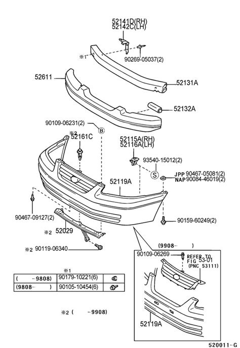 Toyota Camry Absorber Front Bumper Energy Absorber Bumper Absorber