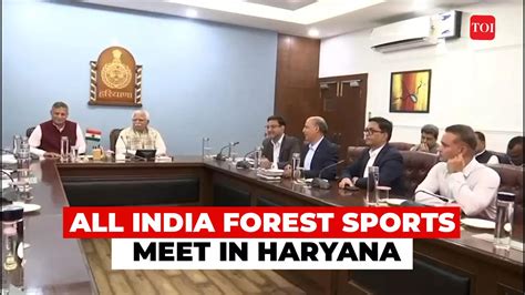 Haryana Cm Manohar Lal Khattar Releases Logo For 26th All India Forest